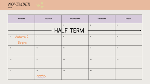Calendar | Highley Primary School